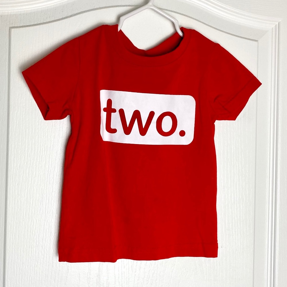 Unordinary Toddler’s TWO. Kids Red T-Shirt
